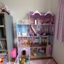 Large wooden dolls house with furniture Image 7