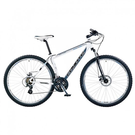 18" Coyote Everglades Gents FS Disc 29er, 21 Speed, White/Black