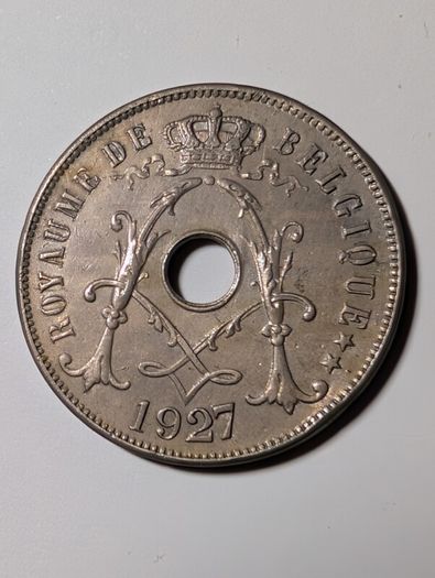 Belgium 1927 25 Centimes.