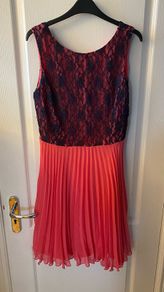 Pink dress with lace