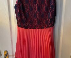 Pink dress with lace