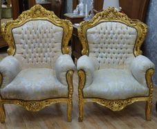 Royal Gold Baroque Armchairs