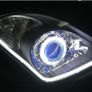 2pcs 60CM Car LED Turn Daytime Running White&Yellow Soft Tears Strips Guide Lights Image 2