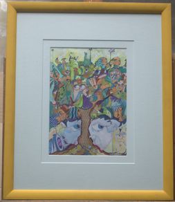 Original Michael Cullivan Mixed Media Painting