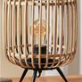 Rattan and Iron Table Lamp Image 2