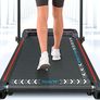 Folding Treadmill with 8% Incline, 3 In 1 Under Desk Walking Pad for Home and Office, 3 Adjustable Incline,1-12 KM/H, Portable Treadmill with LED Display, Remote Control,Installation Free Image 2
