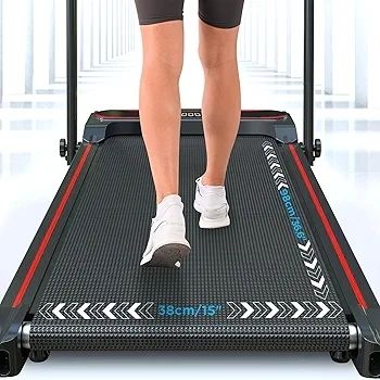 Folding Treadmill with 8% Incline, 3 In 1 Under Desk Walking Pad for Home and Office, 3 Adjustable Incline,1-12 KM/H, Portable Treadmill with LED Display, Remote Control,Installation Free
