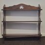 Mahogany wall shelving unit Image 4