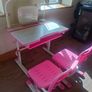 Adjustable children desk and chairs Image 3