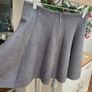 skirt grey suede effect skirt my Haily band size small 10/12 Image 7