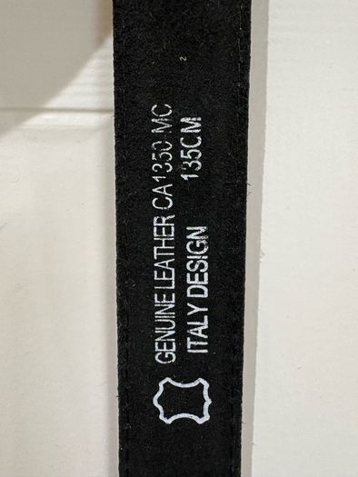 CK "CHARLES KEEPER" black genuine leather belt, Italy design 135cm