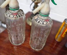 pair of twaites soda water siphons