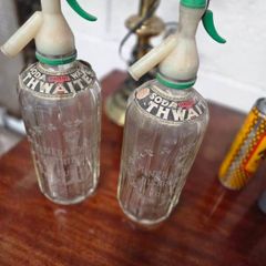 pair of twaites soda water siphons