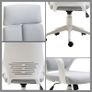 Ergonomic Office Chair Breathable Mesh Fabric 360 Swivel Computer Home with Wheels, Grey Image 3