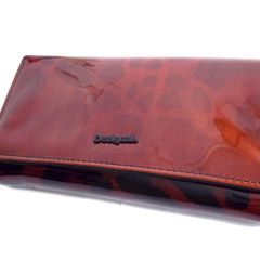 Desigual Animal Print Patent Leather Bag