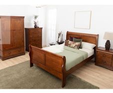 super king wooden bed