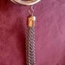 Long two-tone and tassel necklace Image 3