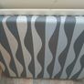 Recovered and re foamed  Grey Wave Single Headboard Image 5