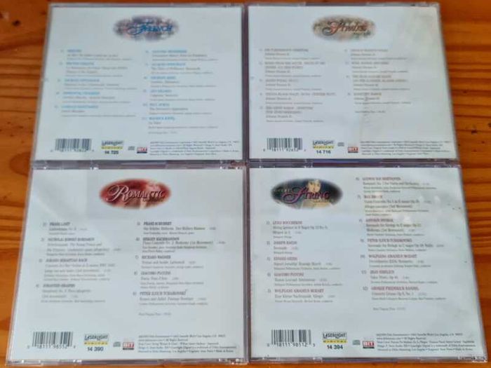4 CD's Great French Classics / Romantic classics / Strauss classics / String classics. VG condition.
