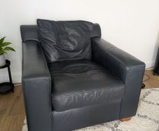 leather armchair