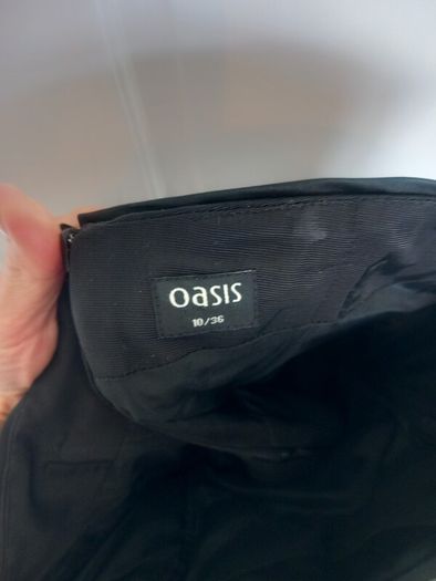 Oasis black strapless dress