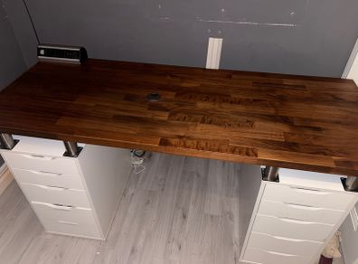 Custom Ikea Alex Desk