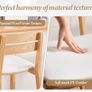 Bar Stools Set of 2 Bar Chairs PU Leather Counter Stools Bistro Stools Made of Wood Kitchen Stools with Backrest for Kitchen Island/Dining Room/Living Room (White) Image 5