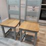 Solid wood grey dining chairs Image 7