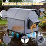 Outdoor Cat House Waterproof, Oxford Cloth Elevated Cat Shelter, Feral Cat Shelter, Insulated Pet Tent for Multiple Cats & Dogs, 18x13x15in (Standard Model) Image 8