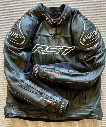 RST Tractech Evo 3 leather motorcycle jacket and pants
