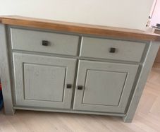 Danube Oak 1.35m Sideboard painted French Grey
