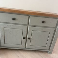 Danube Oak 1.35m Sideboard painted French Grey