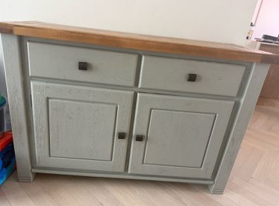 Danube Oak 1.35m Sideboard painted French Grey