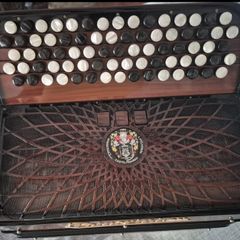 Italian Polverini Accordion 96 Bass Excellent Condition With Case