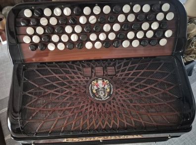 Italian Polverini Accordion 96 Bass Excellent Condition With Case