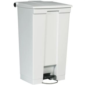 Rubbermaid Commercial Products Legacy Step-On 87L White Pedal Plastic Waste Bin