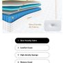 King Size Mattress,10.2 INCH Hybrid Memory Foam and Individually Pocket Spring,5FT King Mattress Medium Firm,Ergonomic Pressure Reducing,Improve Sleeping (150x200x26cm) Image 4