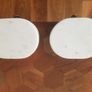 Marble Christmas stocking holders, pair Image 2