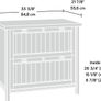 Sauder Costa 2-Drawer Filing Cabinet Image 6