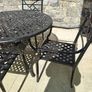 Wrought Iron Patio Table and four chairs Image 5