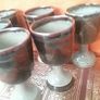 Six Pottery Goblets Image 2