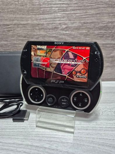 Modded Sony PSP Go 16GB Handheld System - Black -Poor Cosmetic Condition