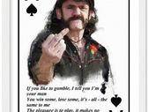Lemmy Kilmister Ace Of Spades Lyric Poster Print Framed