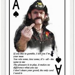 Lemmy Kilmister Ace Of Spades Lyric Poster Print Framed