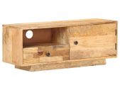 TV Cabinet 90x30x35 cm Solid Mango Wood