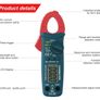 HANMATEK Digital Clamp Meter,Auto-ranging Amp Voltage Tester with Backlight,Clamp Multimeter Image 6