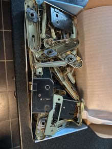 Door handles with locks and keys