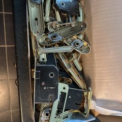 Door handles with locks and keys