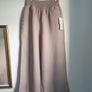 Wide Leg Linen Blend Trousers Size Large Image 4