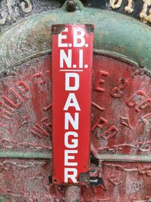 small enamel sign